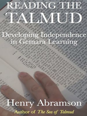 cover image of Reading the Talmud
